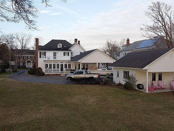 Back of home and garage