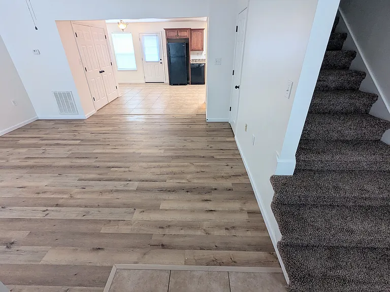 Living room view from front entry