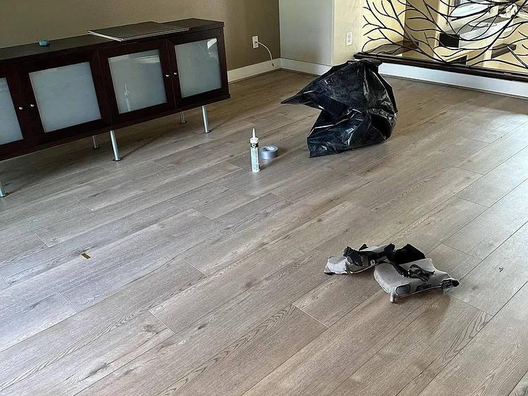 Dining area (during renovation and pre-paint)