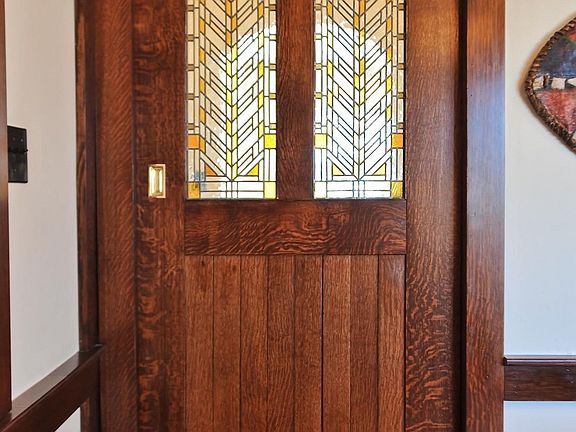 Stained Glass Pocket Door