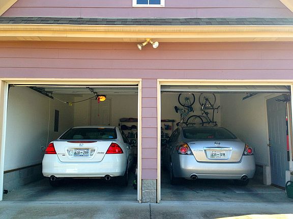 Spacious two car garage