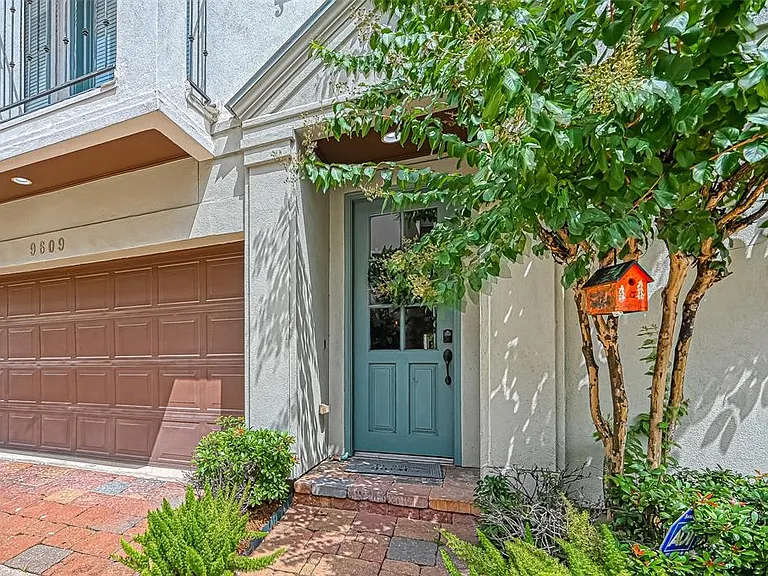 Front door and garage door.