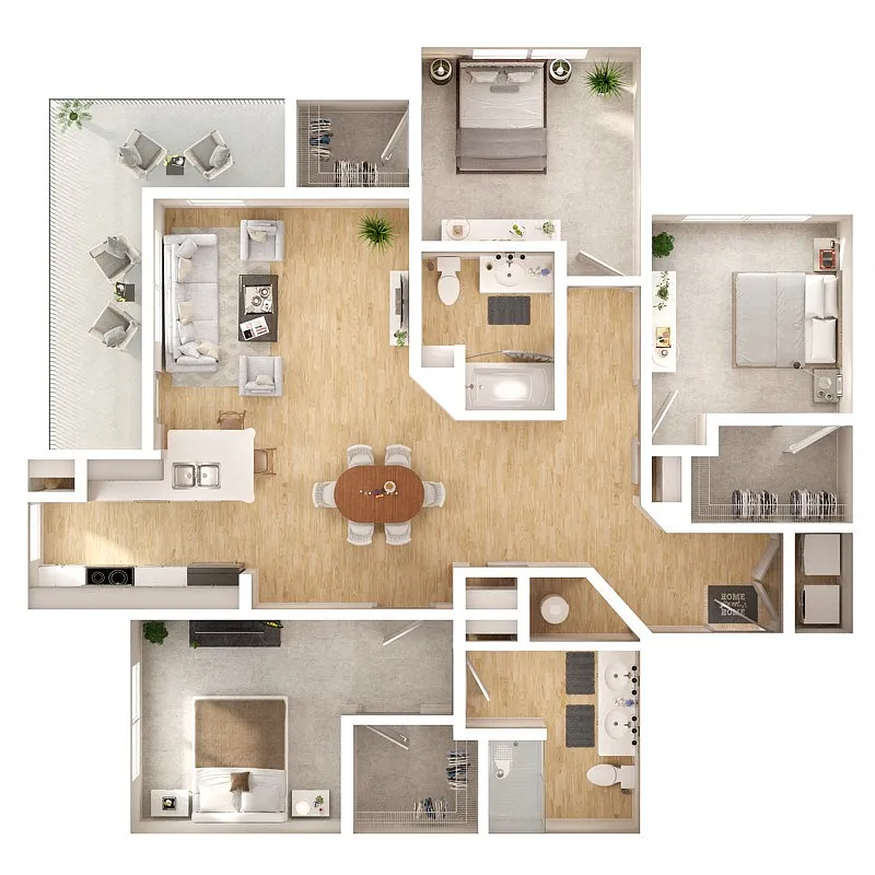 Floor plan C2B