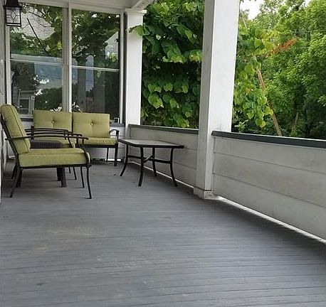 Large, covered front porch