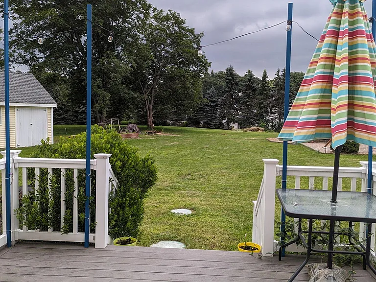 Deck and Back Yard