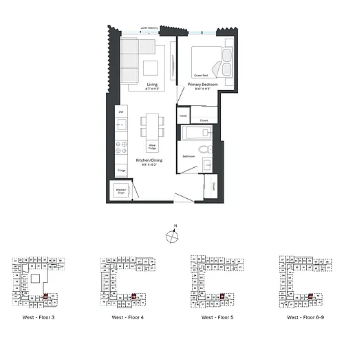 Floor plan W0609