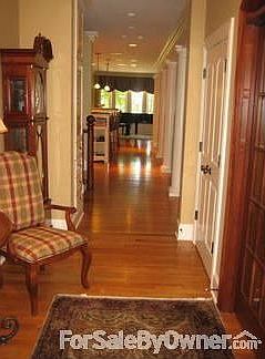 Foyer looking toward grand piano : Spacious and inviting Foyer with 2 large closets and French doors