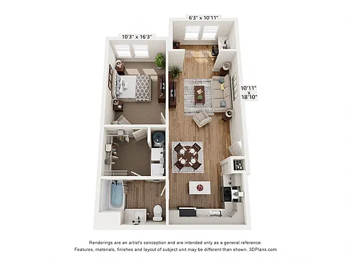 Floor plan A1D