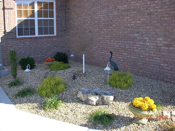 Contemporary low maintenance landscape