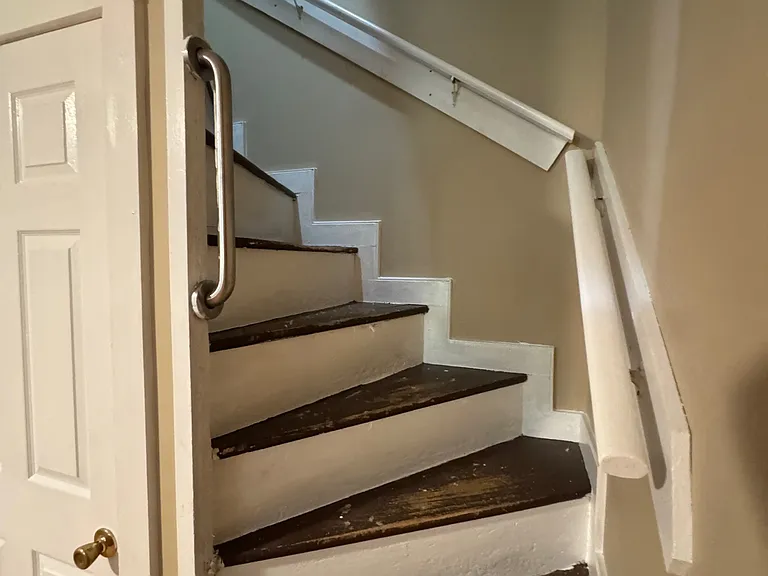Spiral Stairs from Kitchen