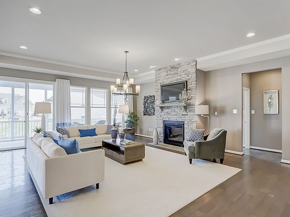 Great room with fireplace