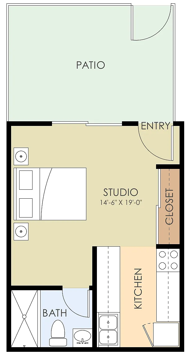 Floor plan Studio
