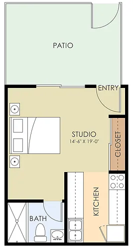 Floor plan Studio
