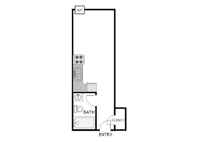 Floor plan Studio