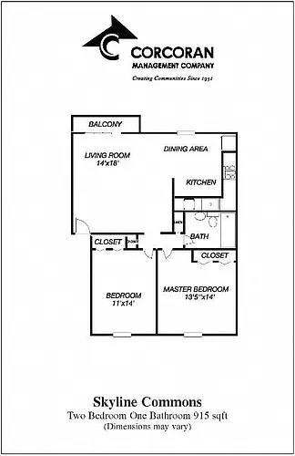 Floor plan Two Bedroom