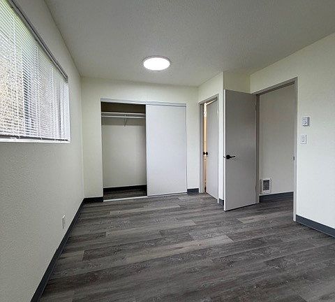 Bedroom Looking Towards Closet and Bathroom