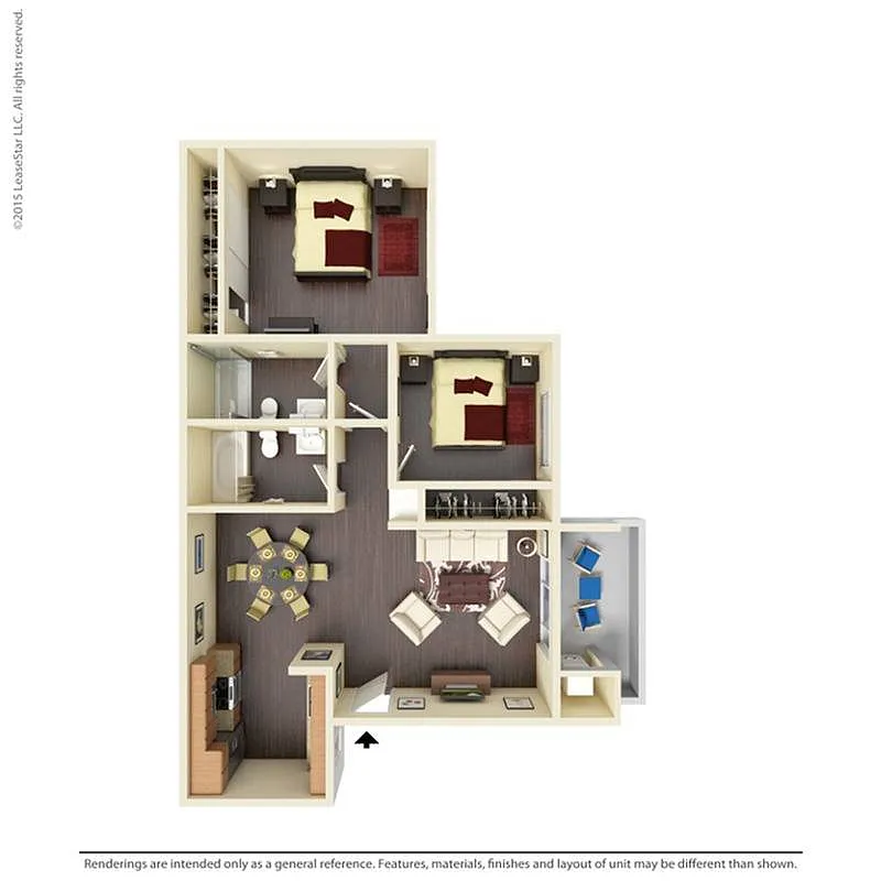 Floor plan 2x2A
