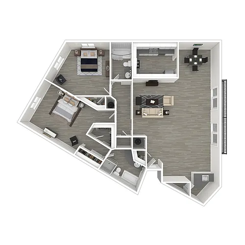Floor plan Two Bedroom