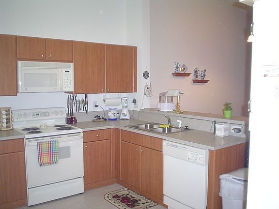 Kitchen is large & open