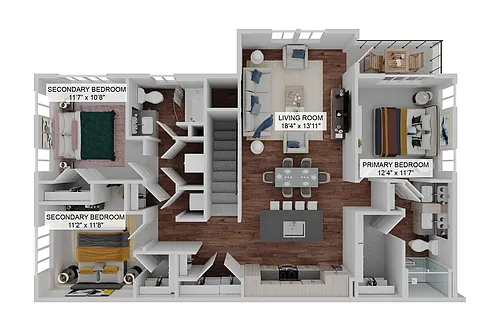 Floor plan The Station (C1U)