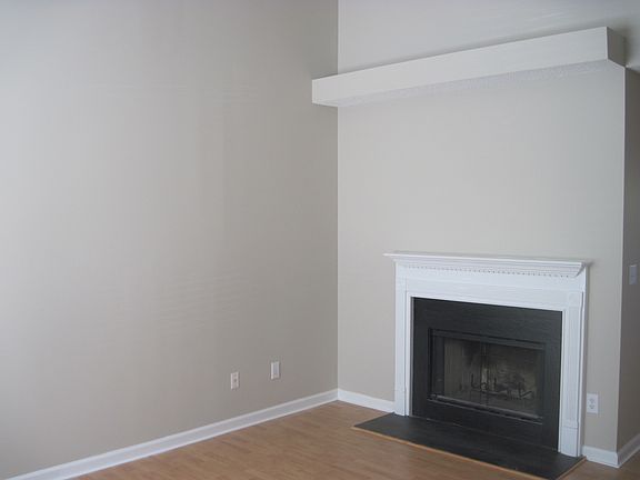 Vaulted Living room with fireplace