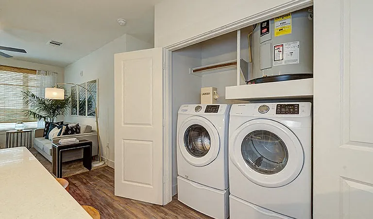 Washer/Dryer Hookups at Addison Medical Center Apartments, San Antonio, Texas