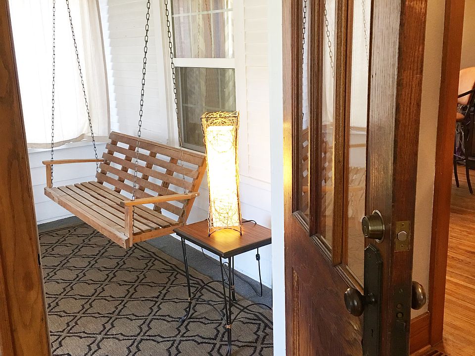 Front porch with swing