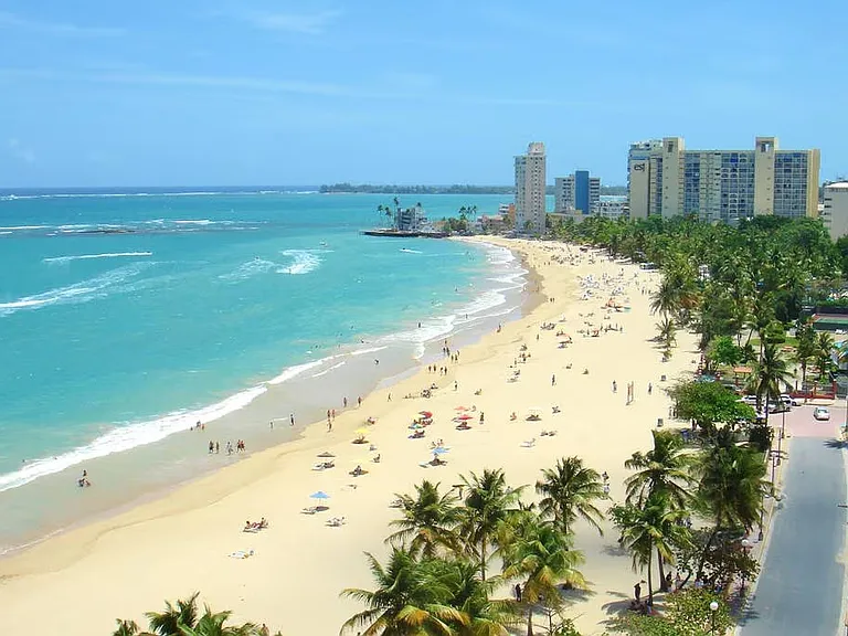 Beach next to Ocean Tower