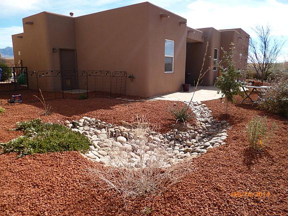 Xeriscaped Back Yard.