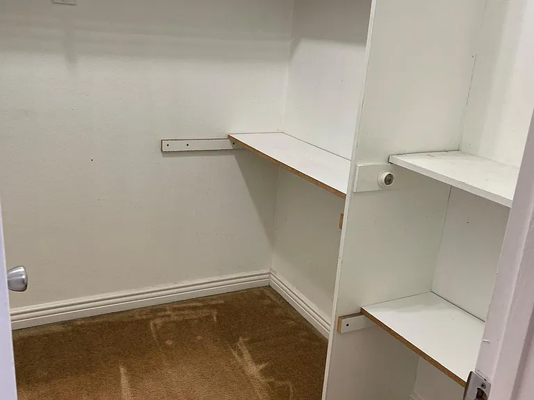 Master bedroom walk-in closet