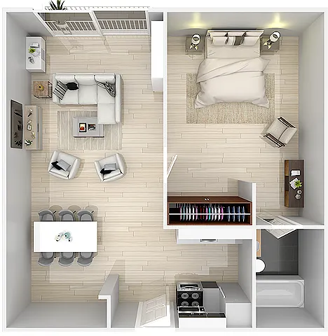 Floor plan 1X1