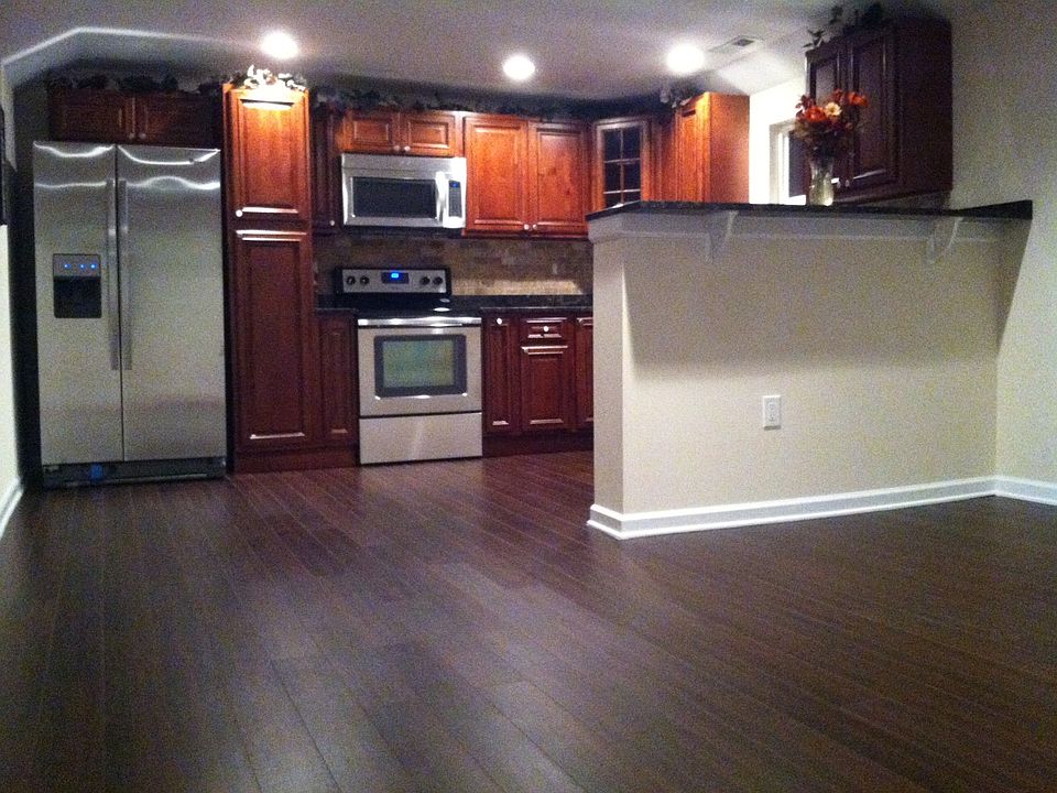 Kitchen with Bar wall