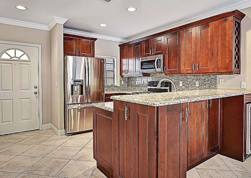 Entryway and kitchen