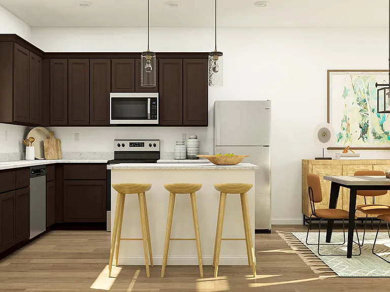 All kitchen appliances included.