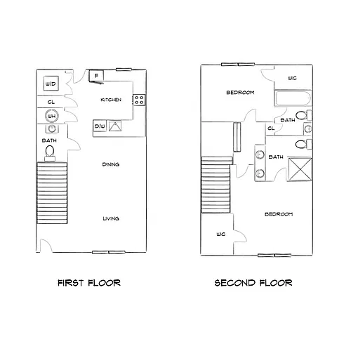 Floor plan Design 2A25 Townhome