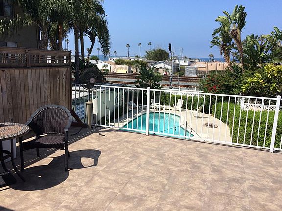 French doors open to Ocean View deck