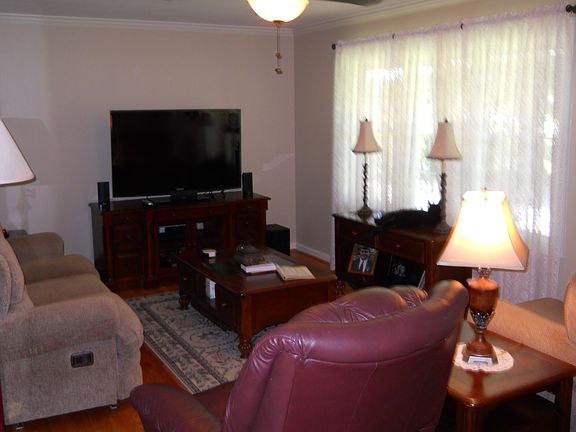 living room with beautiful hardwoods