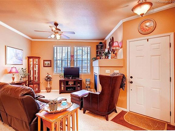 Living Room with Custom Blinds