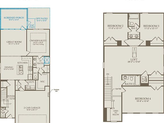 Floor Plan Level 1 Level 2