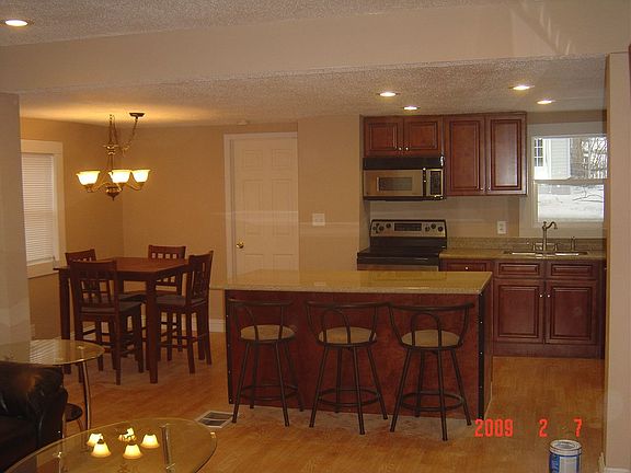 kitchen and dining room