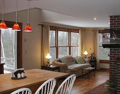 Kit.island has butcher block top