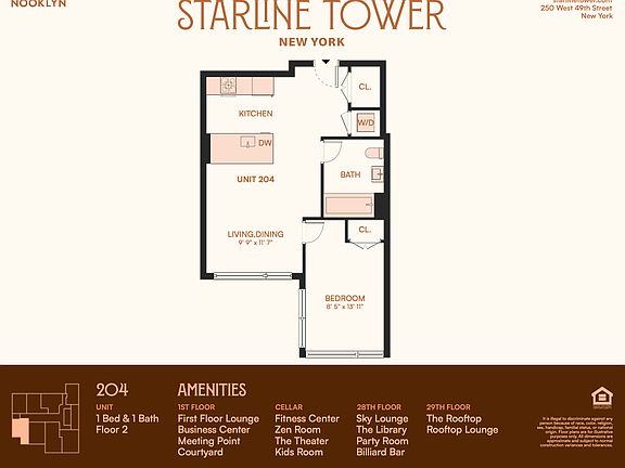 2nd image of 250 W 49th St #5204