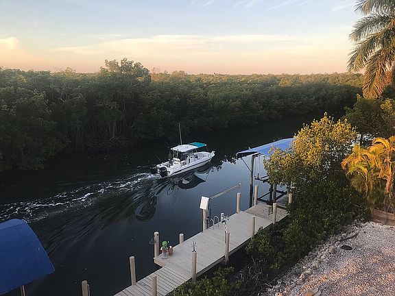 VIEW OF WATERWAY FROM REAR