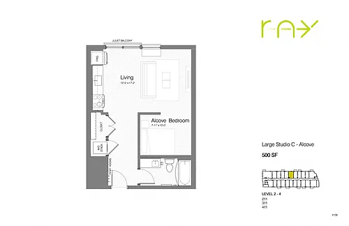Floor plan Large Studio C