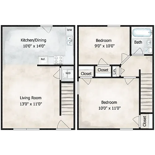 Floor plan Emerald - Renovated