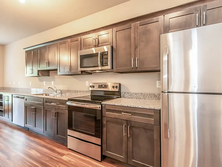 Cambium Apartments Studio 403 Kitchen