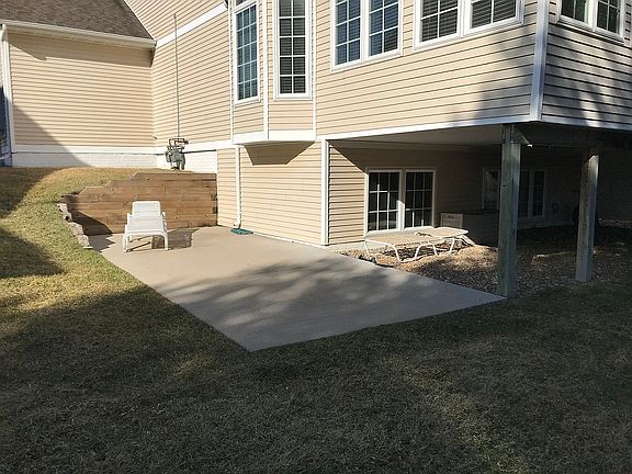Large private patio