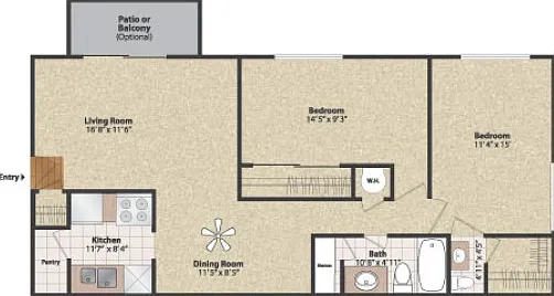 Two Bedroom Two Bedroom