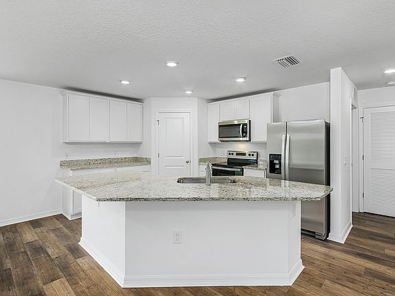 A beautiful big kitchen island