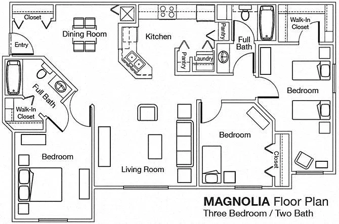 Floor plan Magnolia Phase I